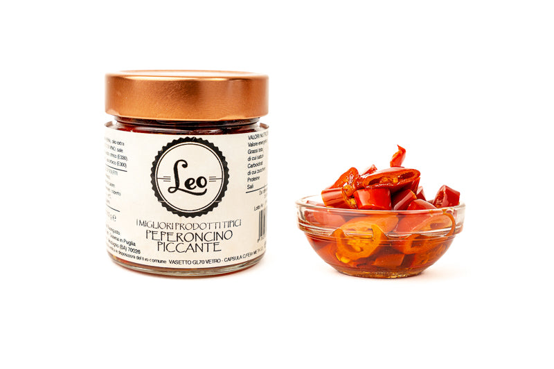 Peperoncino Piccante a Fette in Olio Extravergine di Oliva