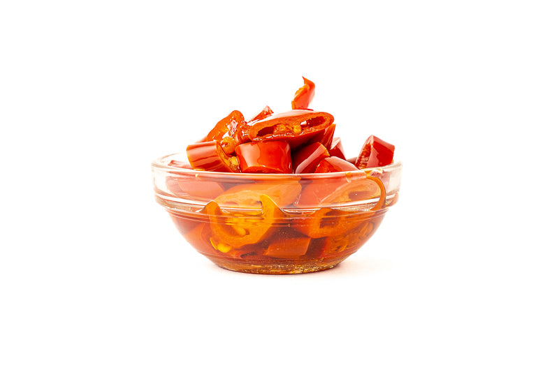 Peperoncino Piccante a Fette in Olio Extravergine di Oliva