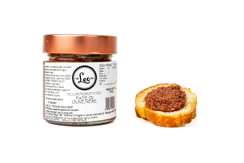 Patè di Olive Nere in Olio Extravergine di Oliva&nbsp;
