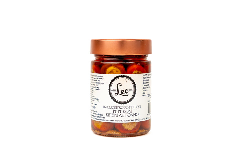 Peperoni Ripieni al Tonno in Olio Extravergine di Oliva&nbsp;