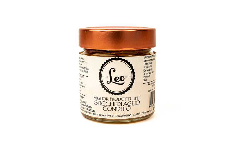 Spicchi di Aglio Condito in Olio Extravergine di Oliva