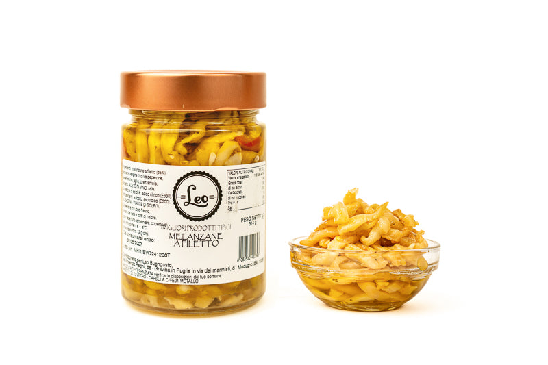 Melanzane a Filetti in Olio Extravergine di Oliva
