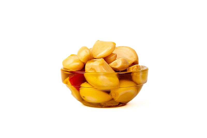 Spicchi di Aglio Condito in Olio Extravergine di Oliva